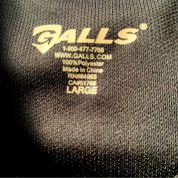 Mens L Performance Moisture Wicking Polo Golf Shirt NWOT Galls brand - Picture 3 of 4